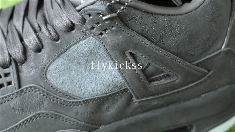 Update Version Air Jordan 4 Retro Black Kaws